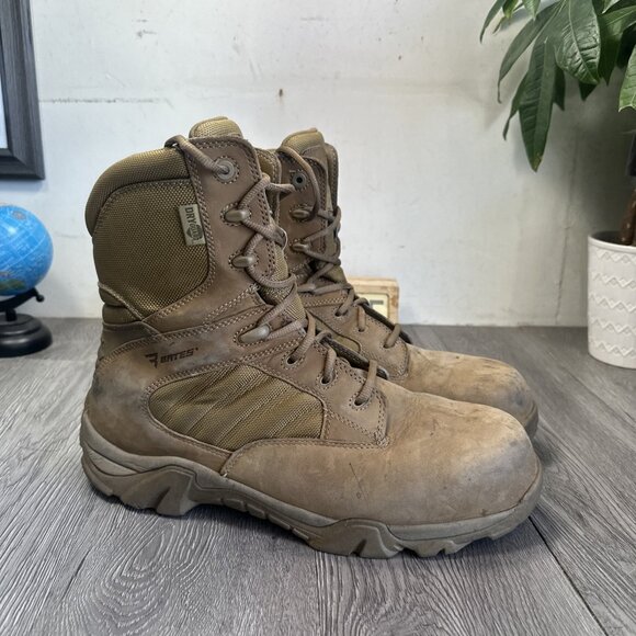 Bates GX-8 Men's 13 Composite Toe Side Zip WP Tactical Work Boots Shoes E04272 - Picture 1 of 11
